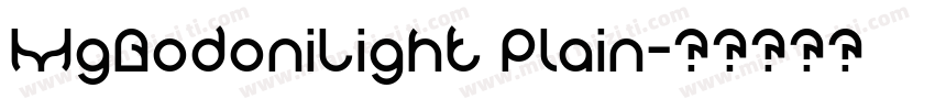 MgBodoniLight Plain字体转换